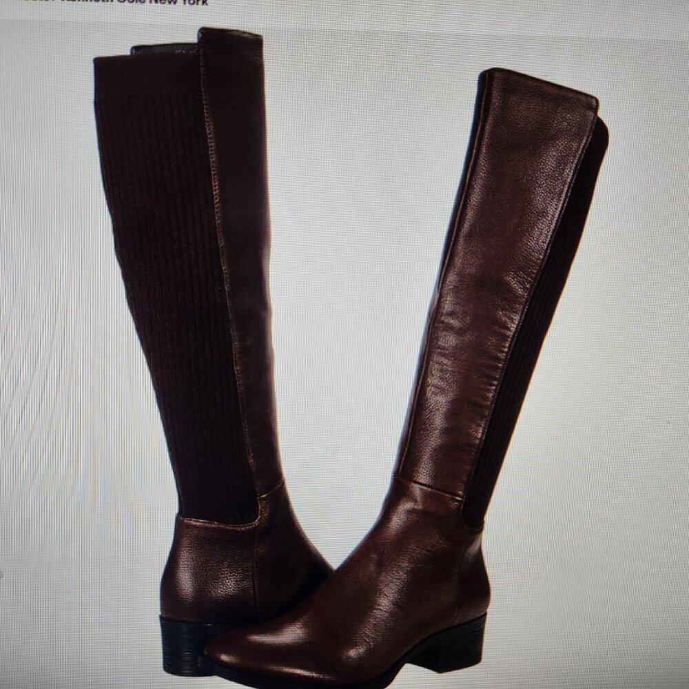 Kenneth Cole NY "Levon" Boots. Chocolate. Leather. NIB. Size 6.5